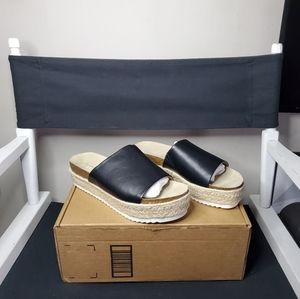 REPORT Womens Icelyn Espadrille Wedge Sandal Size 9, Black